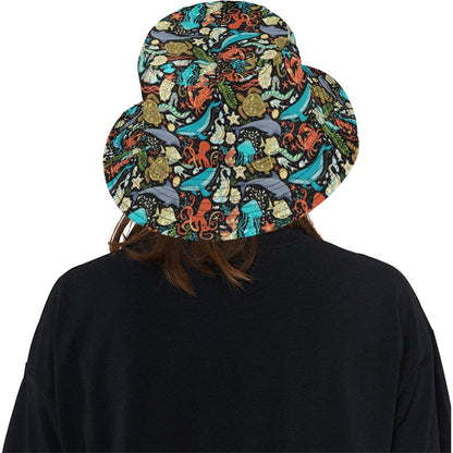 Underwater Animal Print Design LKS301 Unisex Bucket Hat