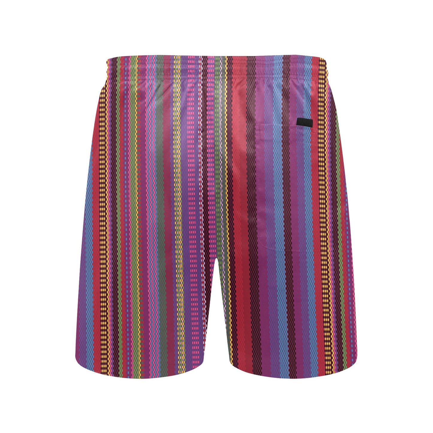 Serape Stripe Print Men's Swim Trunks Beach Shorts
