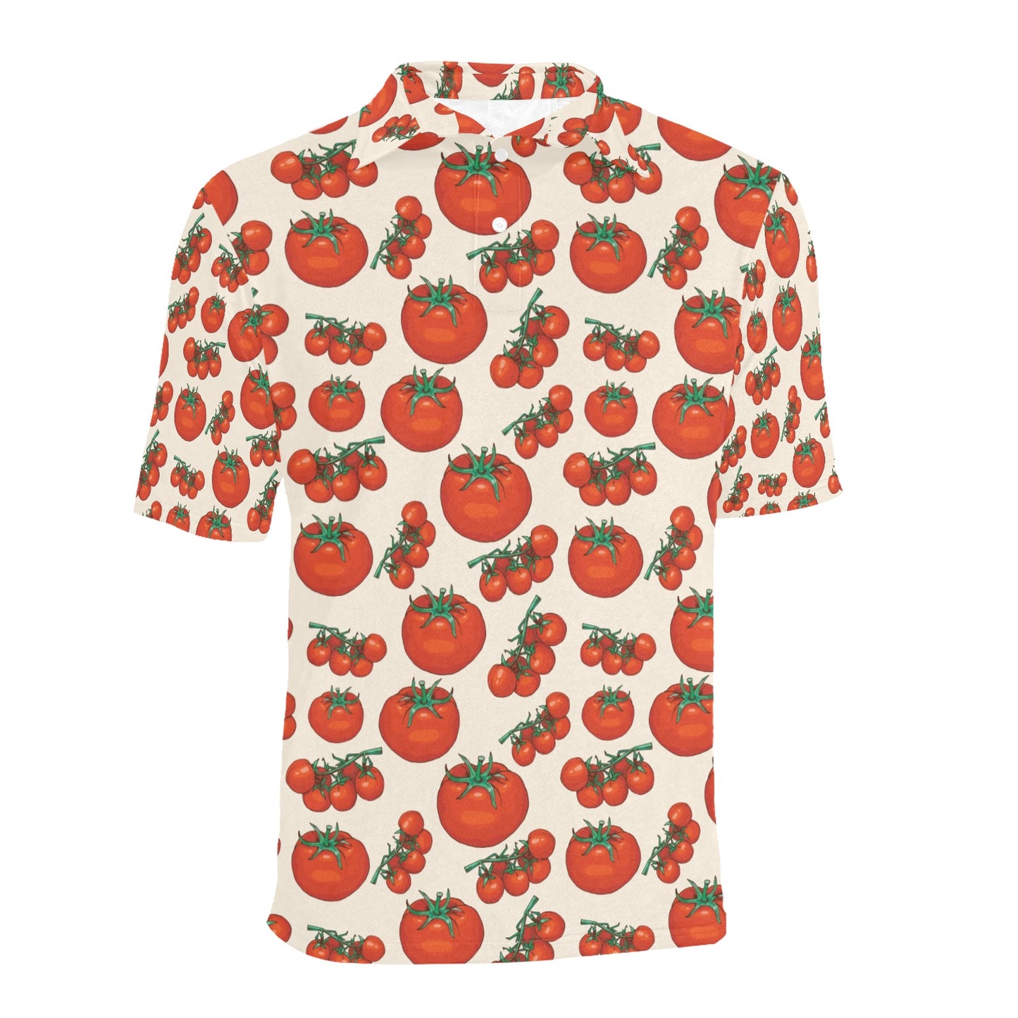Tomato Print Design LKS302 Men Polo Shirt