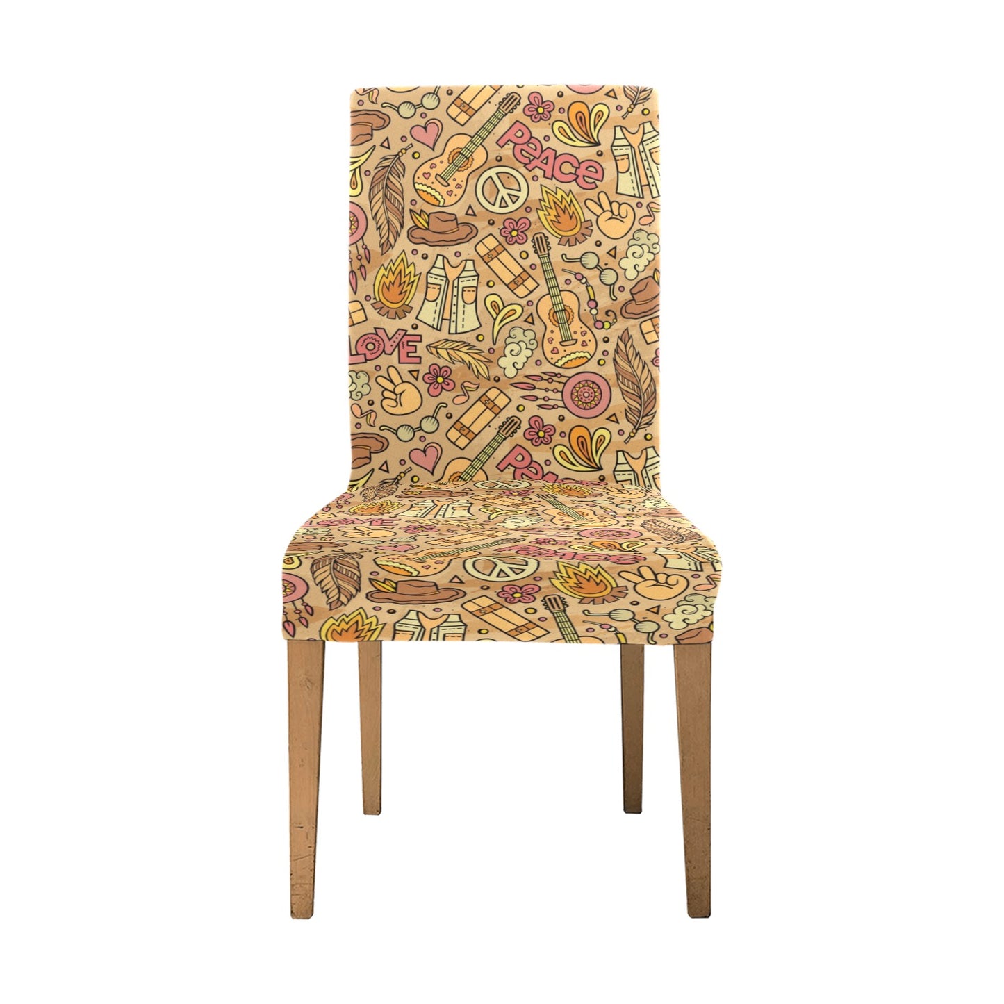 Hippie Print Design LKS305 Dining Chair Slipcover