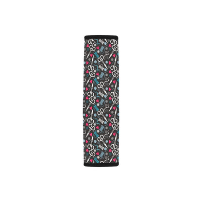 Sewing Equipment Print Design LKS305 Car Seat Belt Cover