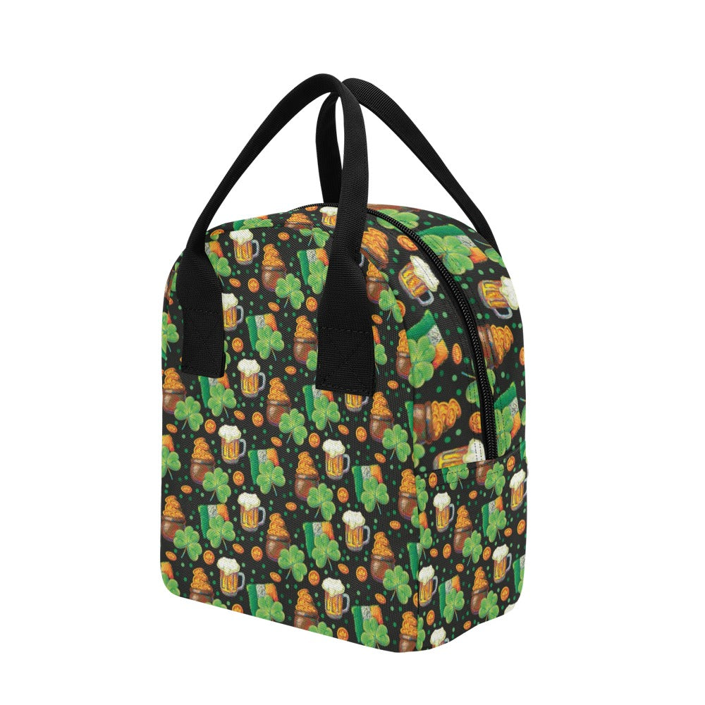 St Patricks Day Print Design LKS303 Insulated Lunch Bag