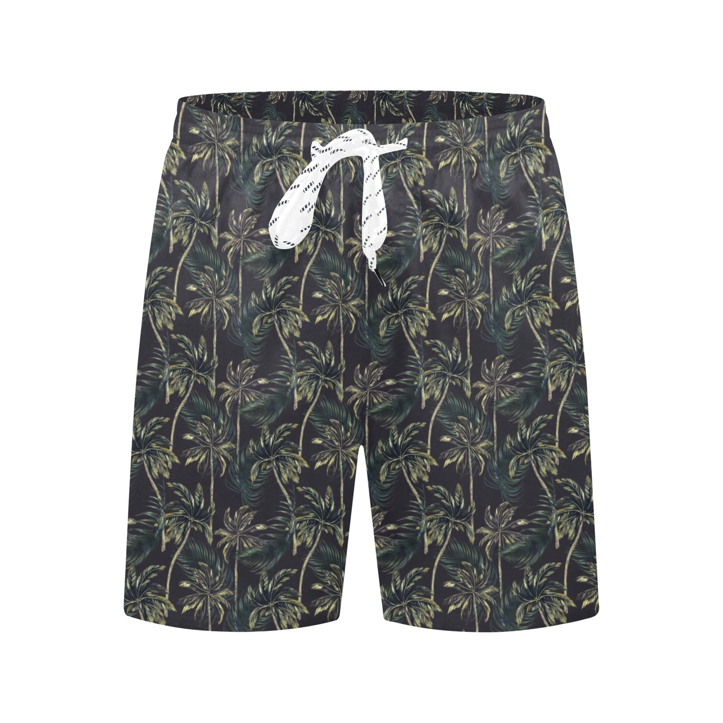 Palm Tree Background Design Print Men's Swim Trunks Beach Shorts
