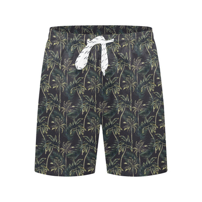 Palm Tree Background Design Print Men's Swim Trunks Beach Shorts