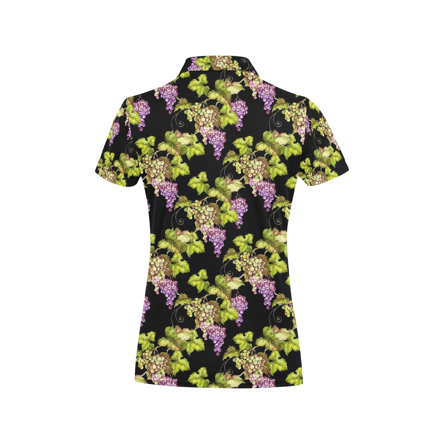 Grape Pattern Print Design GP04 Women's Polo Shirt