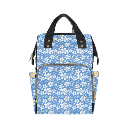 Hibiscus Pattern Print Design HB09 Diaper Bag Backpack