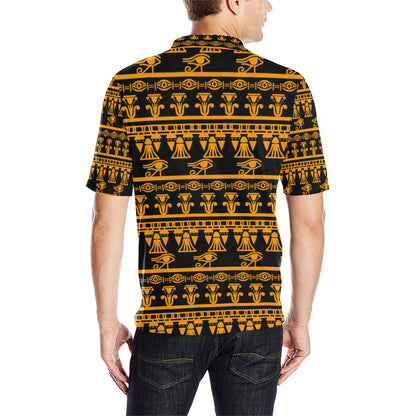 Eye of Horus Tribal Egypt Pattern Men Polo Shirt