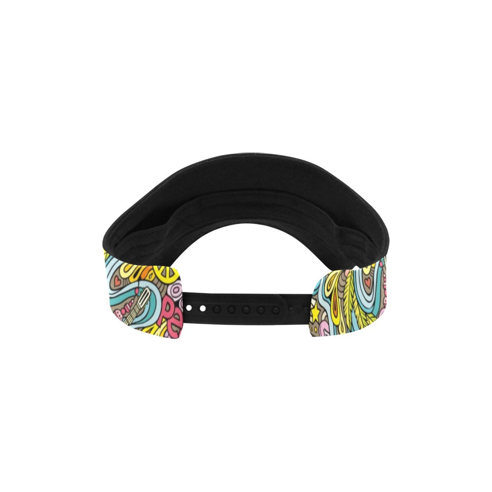 Hippie Print Design LKS301 Unisex Sun Visor