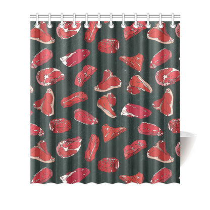 Meat Pattern Print Design 01 Shower Curtain