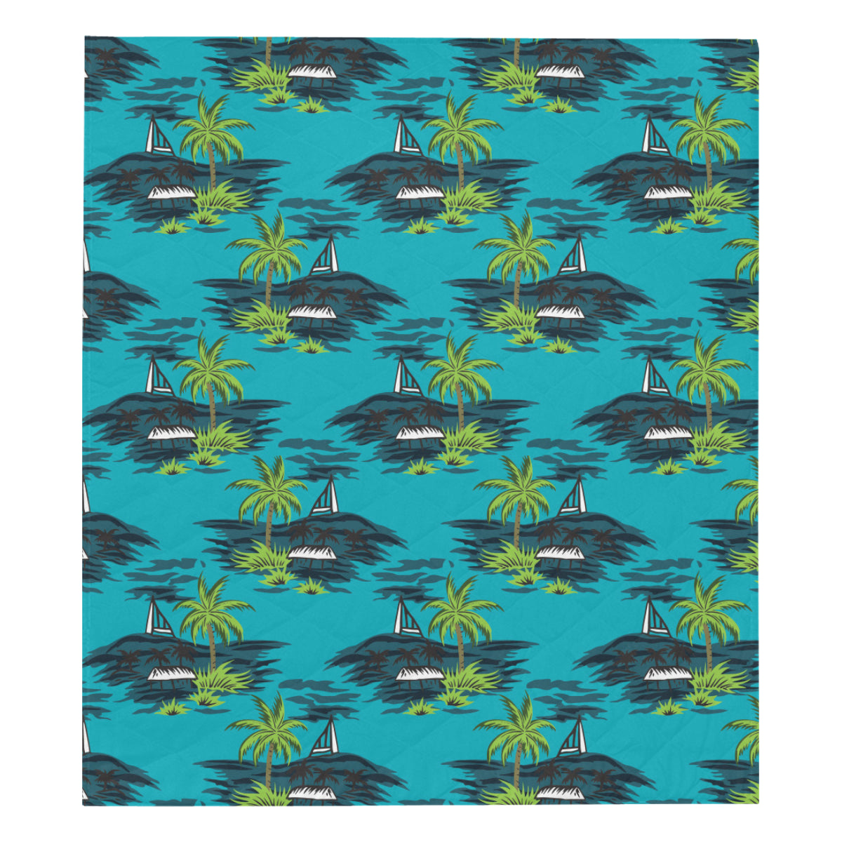 Pacific island Pattern Print Design A01 Premium Quilt
