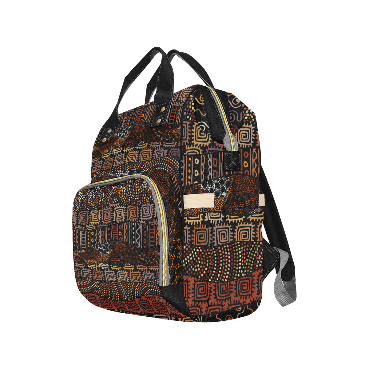 African Pattern Print Design 07 Diaper Bag Backpack