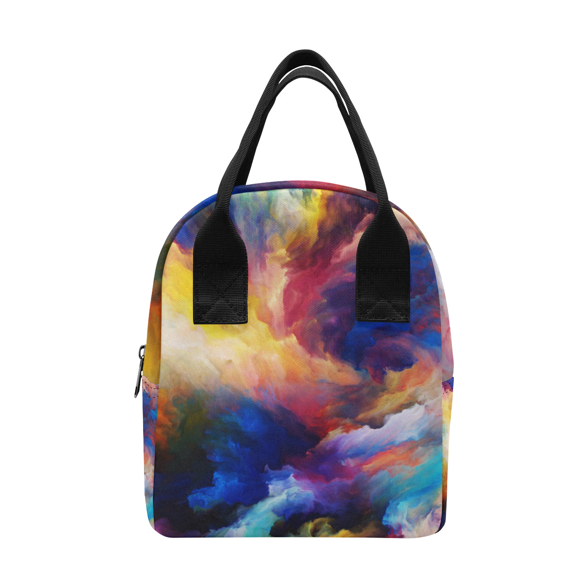Vortex Twist Swirl Water Color Design Insulated Lunch Bag