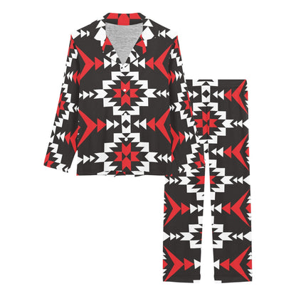 Navajo Pattern Print Design A02 Women's Long Pajama Set