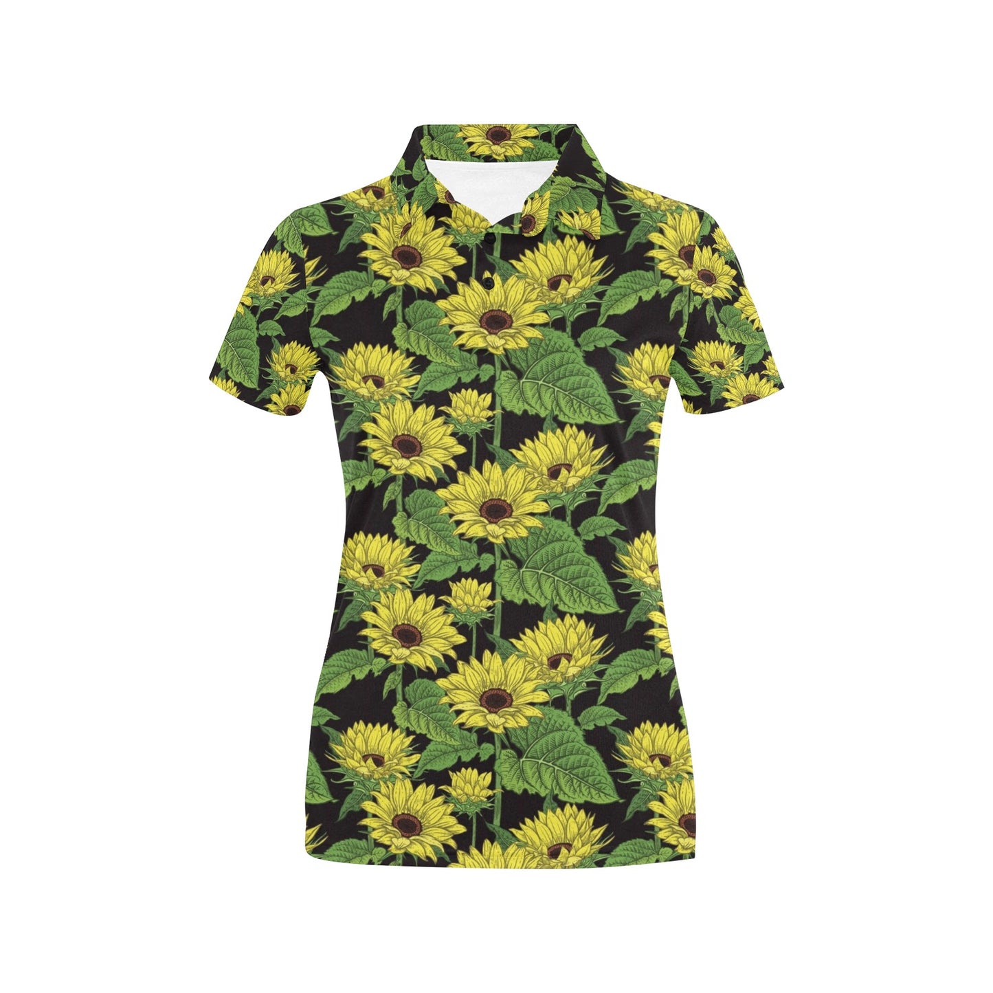 Sunflower Print Design LKS3010 Women's Polo Shirt