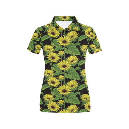 Sunflower Print Design LKS3010 Women's Polo Shirt