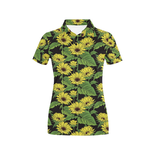 Sunflower Print Design LKS3010 Women's Polo Shirt