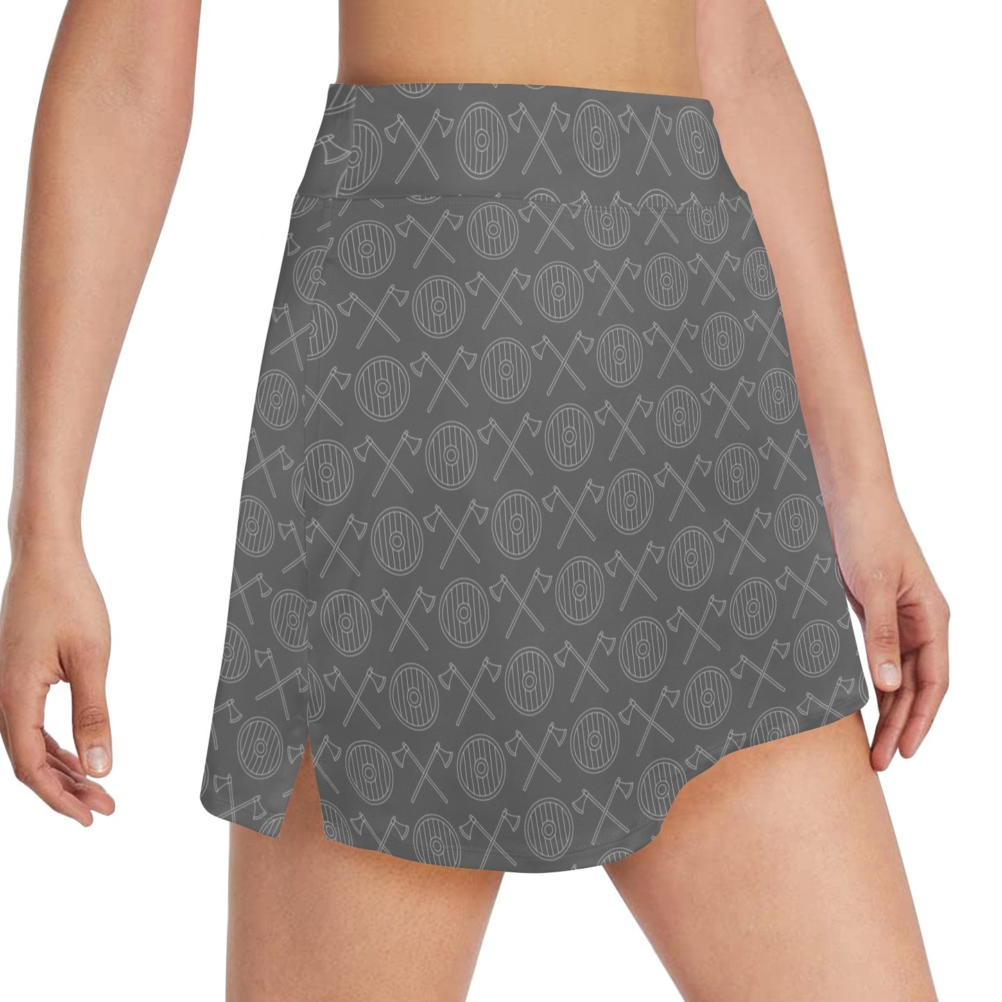Vikings Print Design LKS303 17" Golf & Pickleball Skort with Pockets