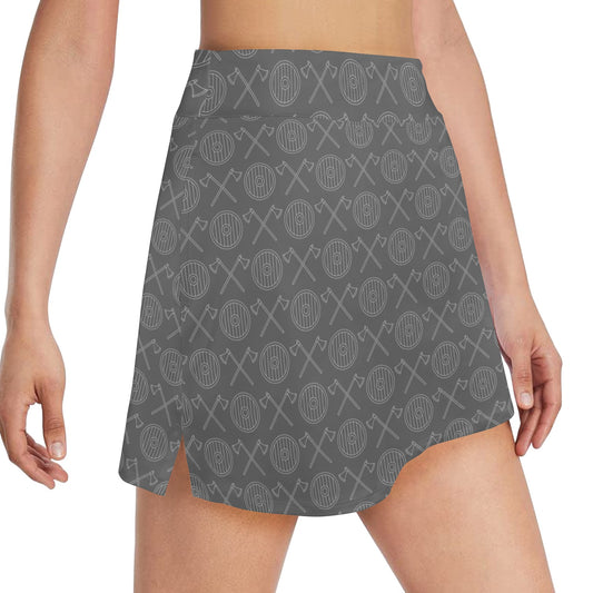 Vikings Print Design LKS303 17" Golf & Pickleball Skort with Pockets
