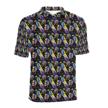 Skateboard Print Design LKS304 Men Polo Shirt