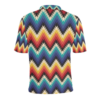 Tribal Aztec Men Polo Shirt