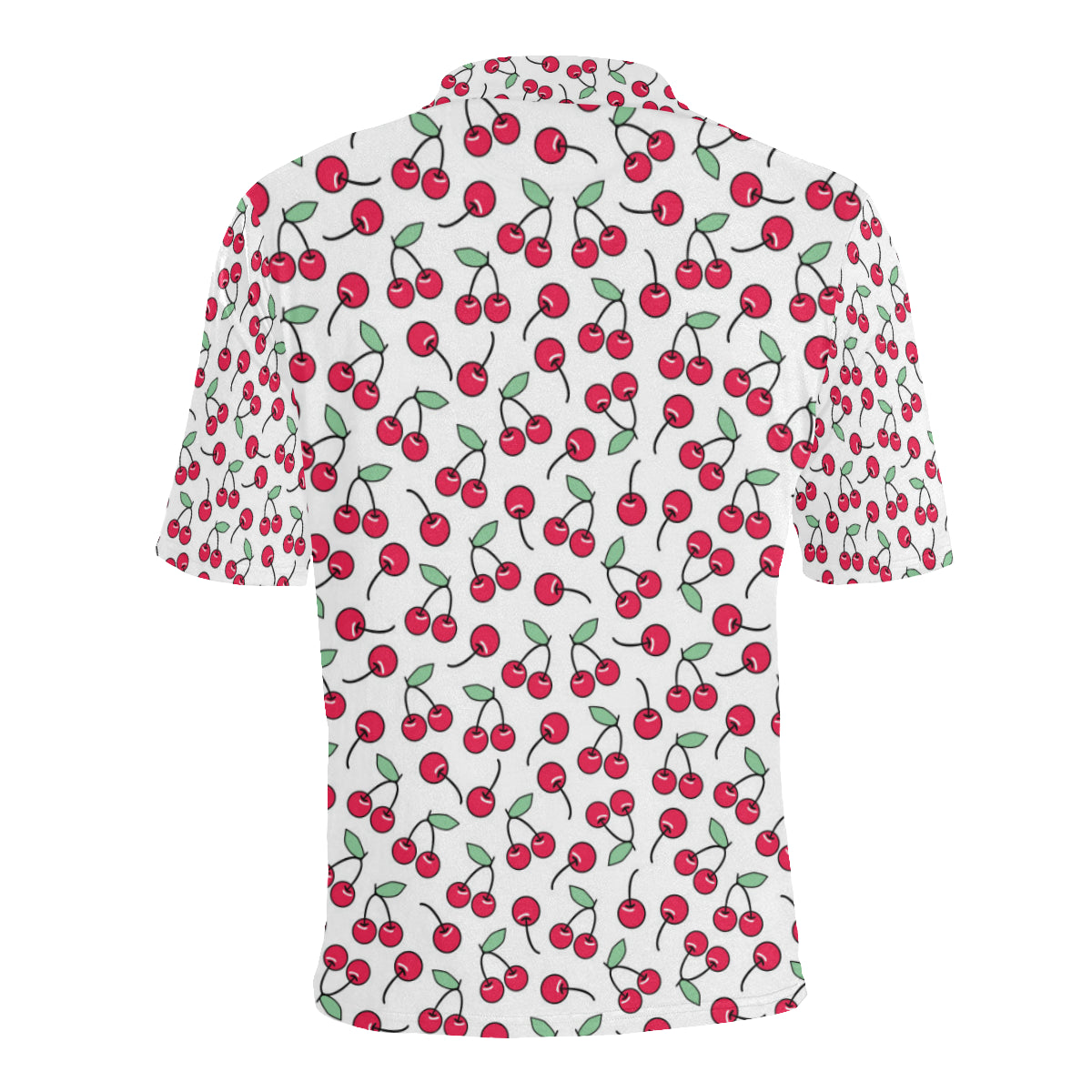 Cherry Pattern Print Design 03 Men Polo Shirt