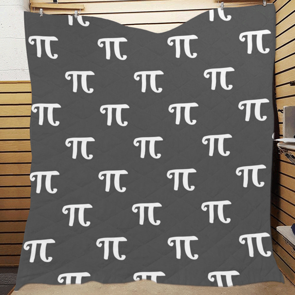Pi Day Pattern Print Design A01 Premium Quilt