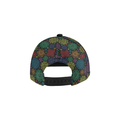 Chakra Mandala Print Pattern Snapback Cap