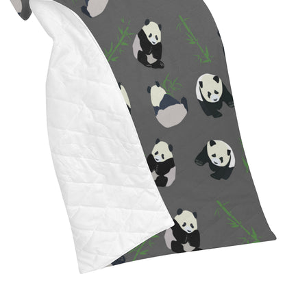 Panda Pattern Print Design A06 Premium Quilt