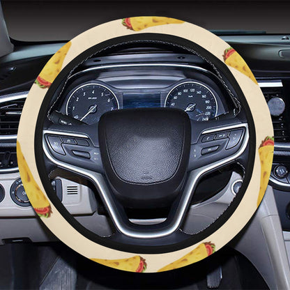 Taco Print Design LKS302 Steering Wheel Cover with Elastic Edge