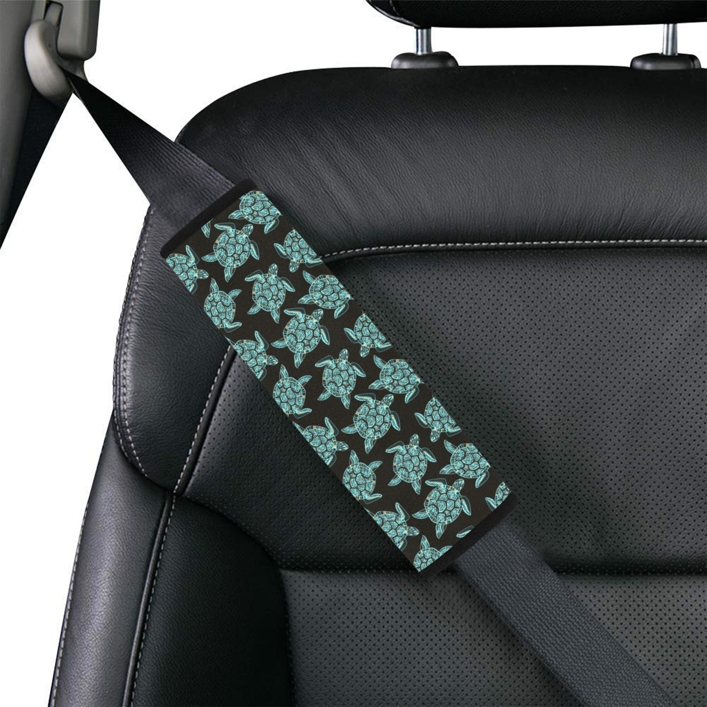 Sea Turtle Print Design LKS302 Car Seat Belt Cover