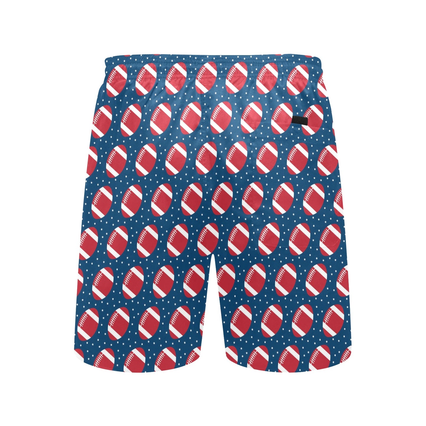 American Football Star Design Pattern Men's Swim Trunks Beach Shorts