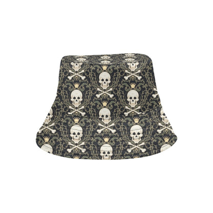 Skull King Print Design LKS307 Unisex Bucket Hat