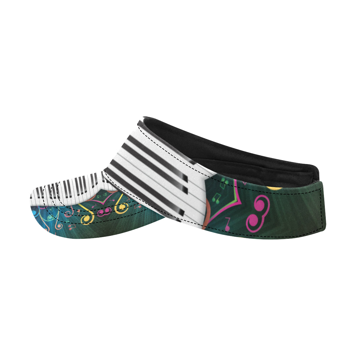 Piano Pattern Print Design 01 Unisex Sun Visor