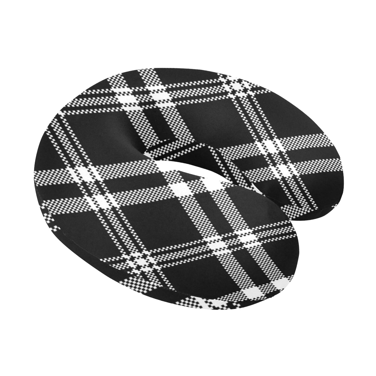 Madras Pattern Print Design 03 U-Shaped Travel Neck Pillow