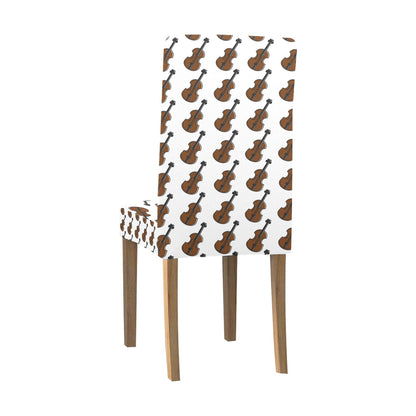 Violin Print Design LKS405 Dining Chair Slipcover