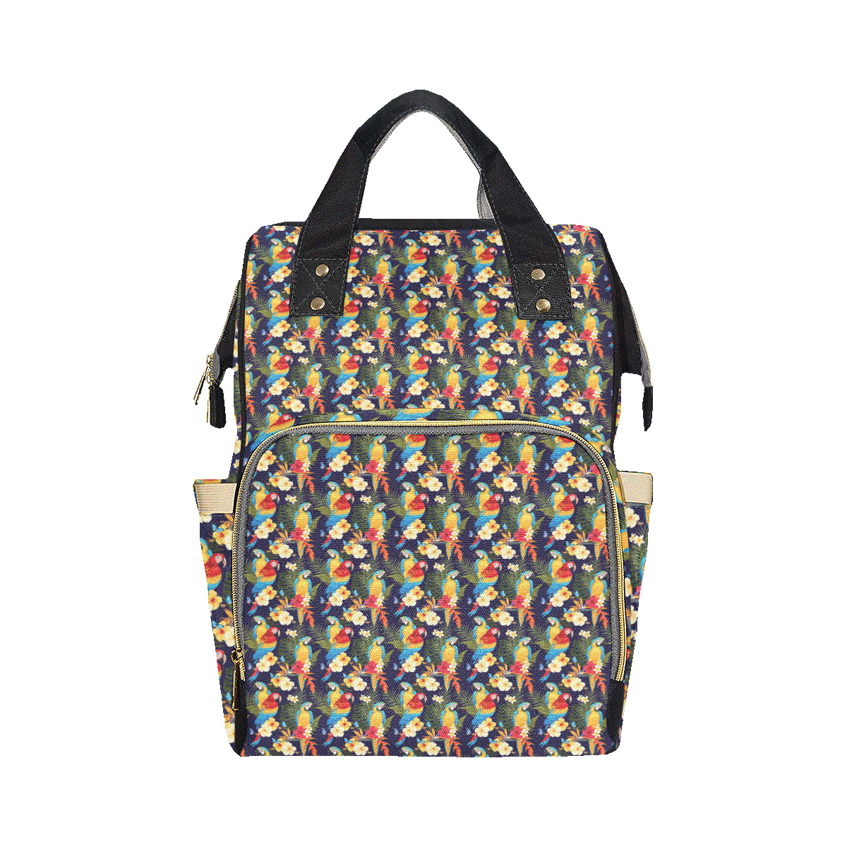 Parrot Themed Design Diaper Bag Backpack
