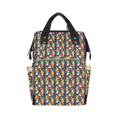 Parrot Themed Design Diaper Bag Backpack