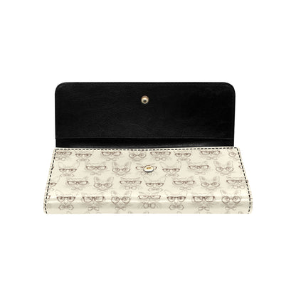 Cat Pattern Print Design 02 Women's Trifold Wallet