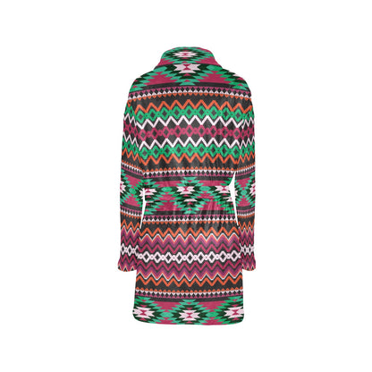 Mexican Pattern Print Design 01 Women's Fleece Robe