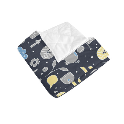 Accounting Financial Pattern Print Design 04 Premium Quilt
