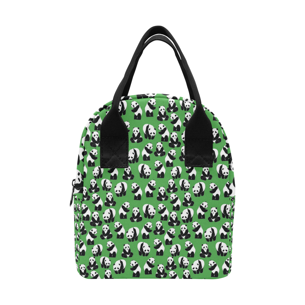 Panda Bear Pattern Themed Print Insulated Lunch Bag
