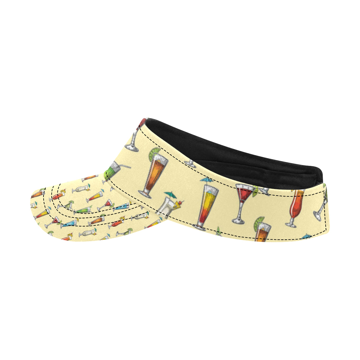 Cocktail Pattern Print Design 02 Unisex Sun Visor