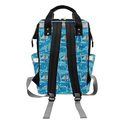 Snowboard Print Design LKS301 Diaper Bag Backpack