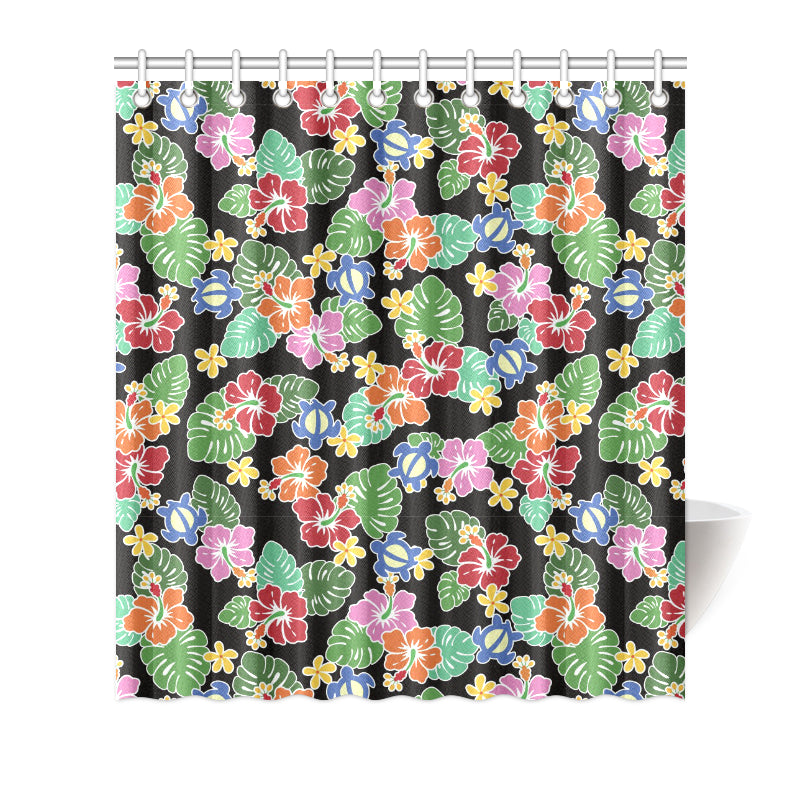 Hawaiian Themed Pattern Print Design H010 Shower Curtain