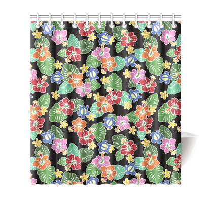 Hawaiian Themed Pattern Print Design H010 Shower Curtain