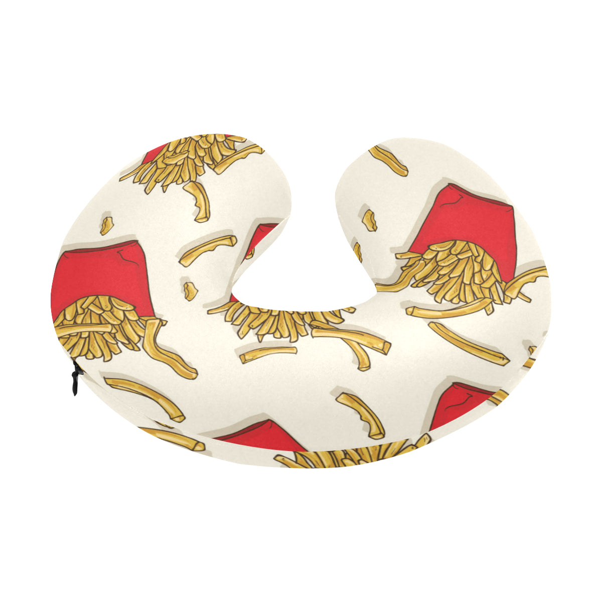 French Fried Pattern Print Design 01 U-Shaped Travel Neck Pillow