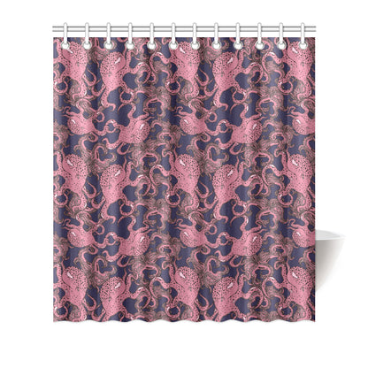 Octopus Pattern Print Design A03 Shower Curtain
