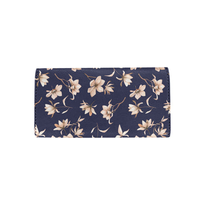 Beautiful Floral Pattern Women's Trifold Wallet