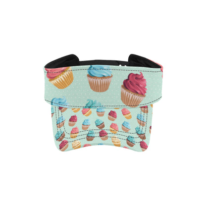 Cupcake Pattern Print Design 01 Unisex Sun Visor