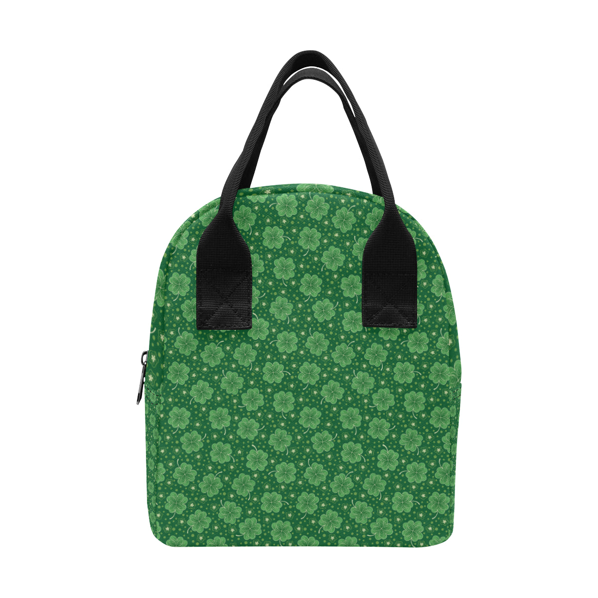 Shamrock Design Print Insulated Lunch Bag